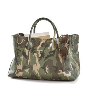 Mark & Graham Camo Elisabetta Slouch handbag